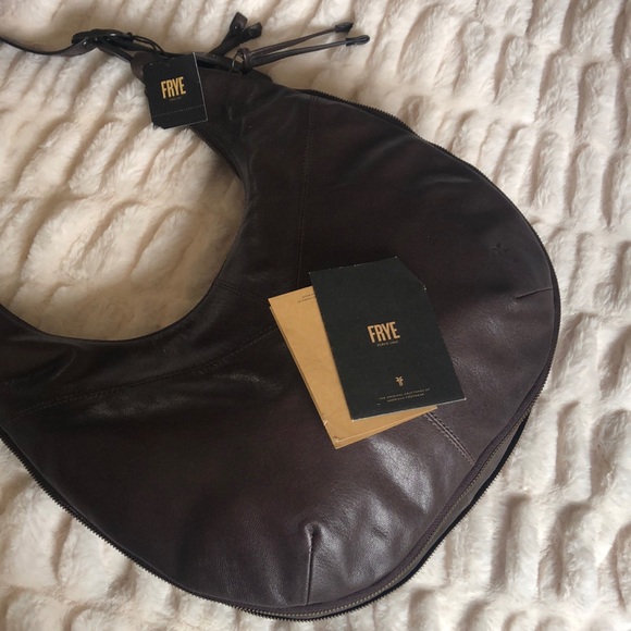 Frye Gina Hobo Brown Leather and Suede Large Bag NWT - Picture 7 of 15